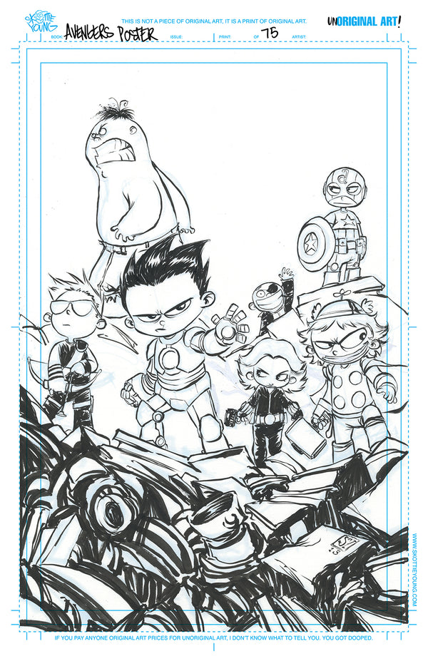 UnORIGINAL ART! Avengers Poster