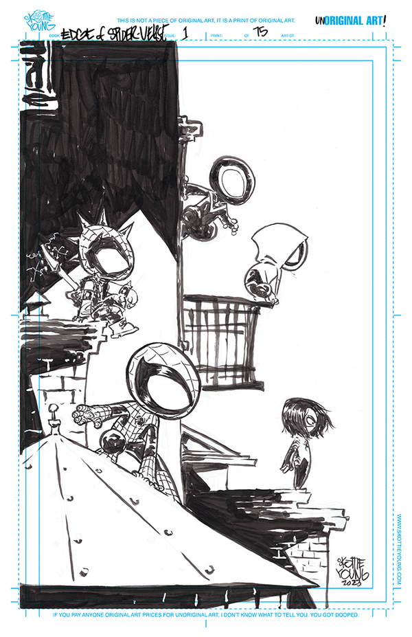UnORIGINAL ART! Edge of Spider-verse #1
