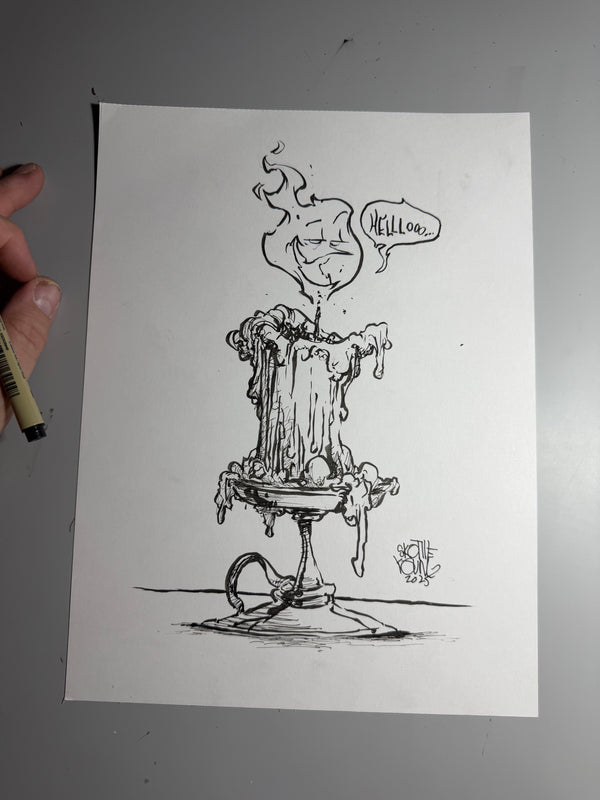 One Word Drawing Prompt- CANDLE