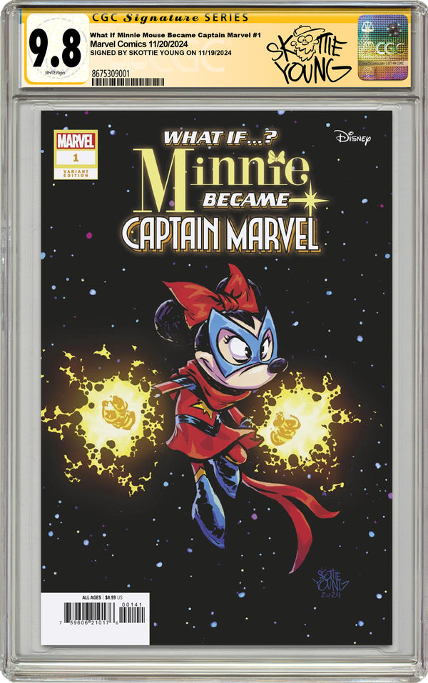 What If...? Minnie Became Captain Marvel  #1  CGC Signature Series 9.8