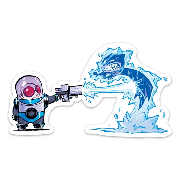 Sticker: Mr. Freeze and Batman