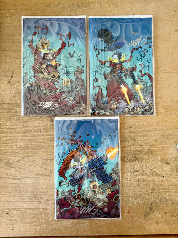 Spawn #50 connecting sets and singles (SIGNED)