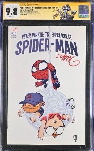 The Personal Collection of Skottie Young- Peter Parker: The Spectacular Spider-man #307 9.8