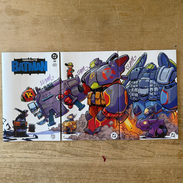 Absolute Batman 20 connecting set signed in METALLIC PURPLE
