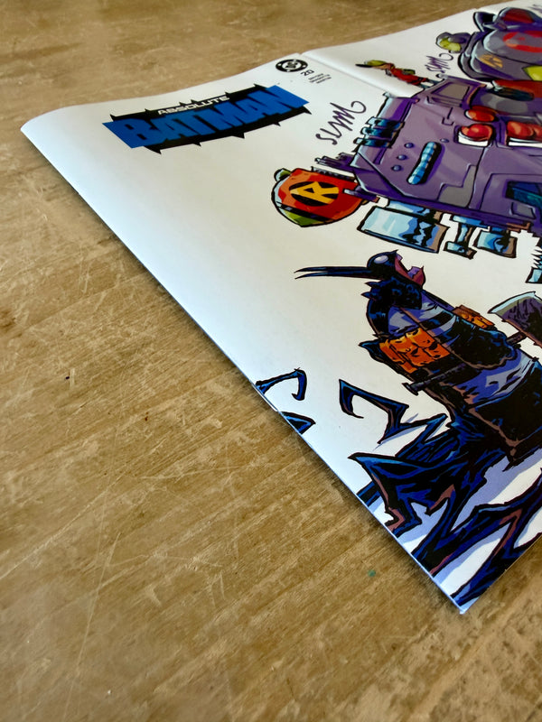 Absolute Batman 20 connecting set signed in METALLIC PURPLE