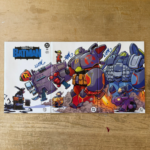 Absolute Batman 20 connecting set signed in DARK BLUE