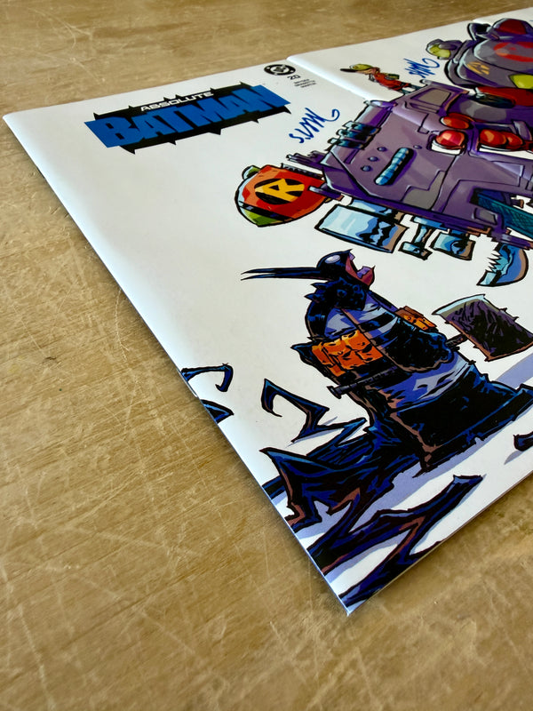 Absolute Batman 20 connecting set signed in DARK BLUE