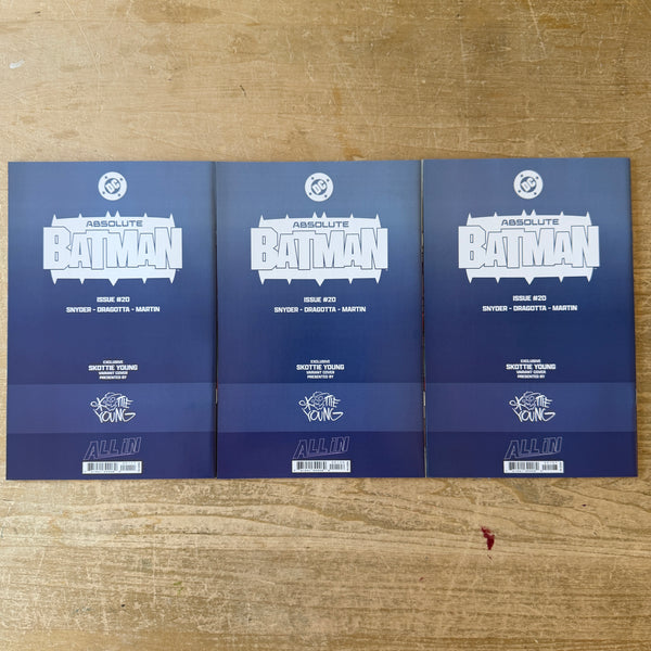 Absolute Batman 20 connecting set signed in DARK BLUE