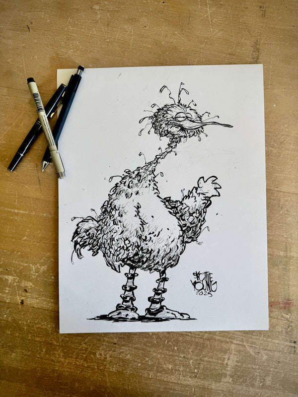 Big Bird 11x14 Daily Sketch