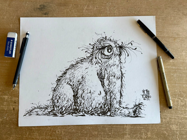 Mr. Snuffleupagus 11x14 Daily Sketch