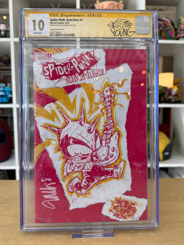 Spider-Punk Arms Race #1 PINK PUNK variant CGC Signature Series 10.0 GEM MINT