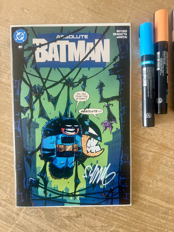 Absolute Batman #1 (first printing) with full color remark