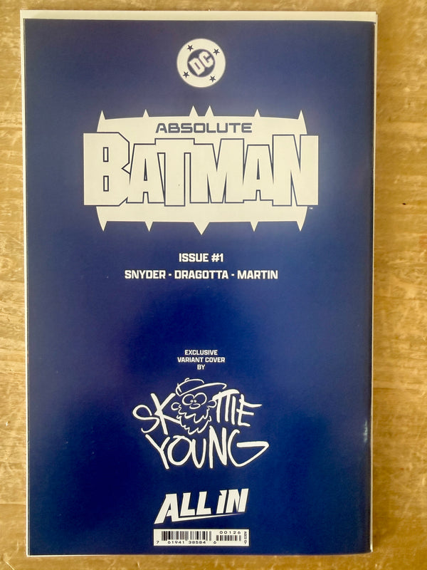 Absolute Batman #1 (first printing) with full color remark