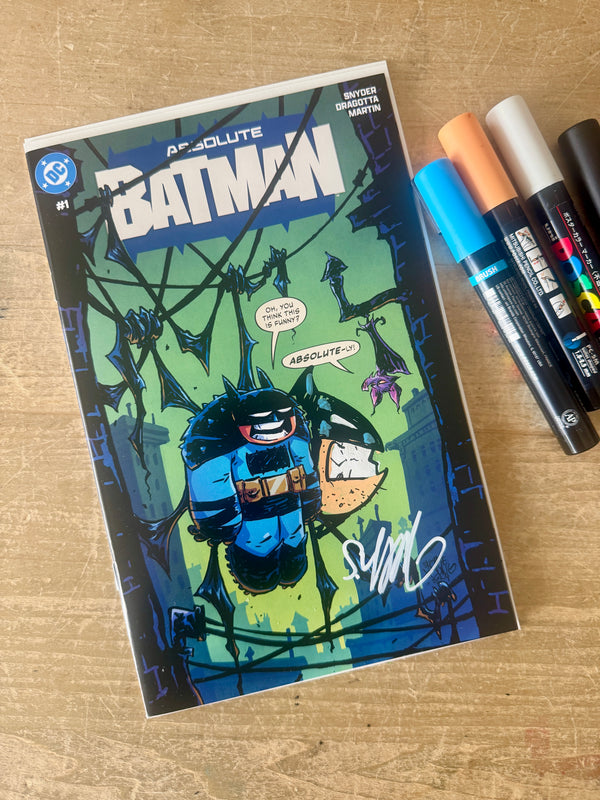 Absolute Batman #1 (first printing) with full color remark