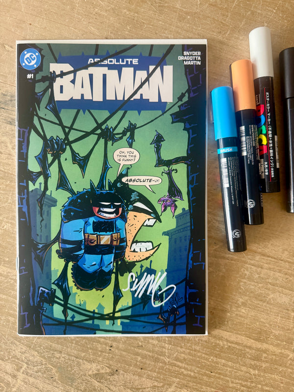 Absolute Batman #1 (first printing) with full color remark