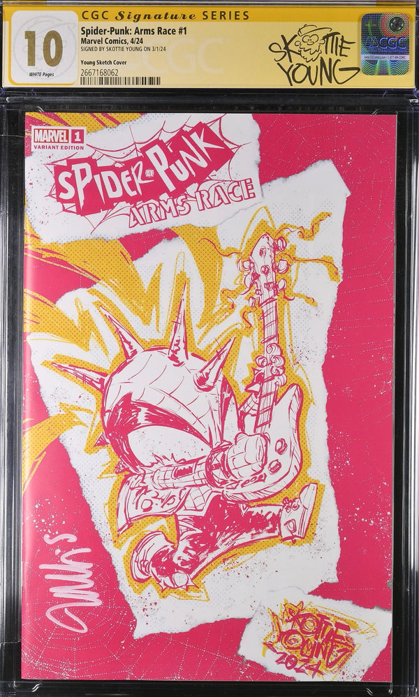 Spider-Punk Arms Race #1 PINK PUNK variant CGC Signature Series 10.0 GEM MINT