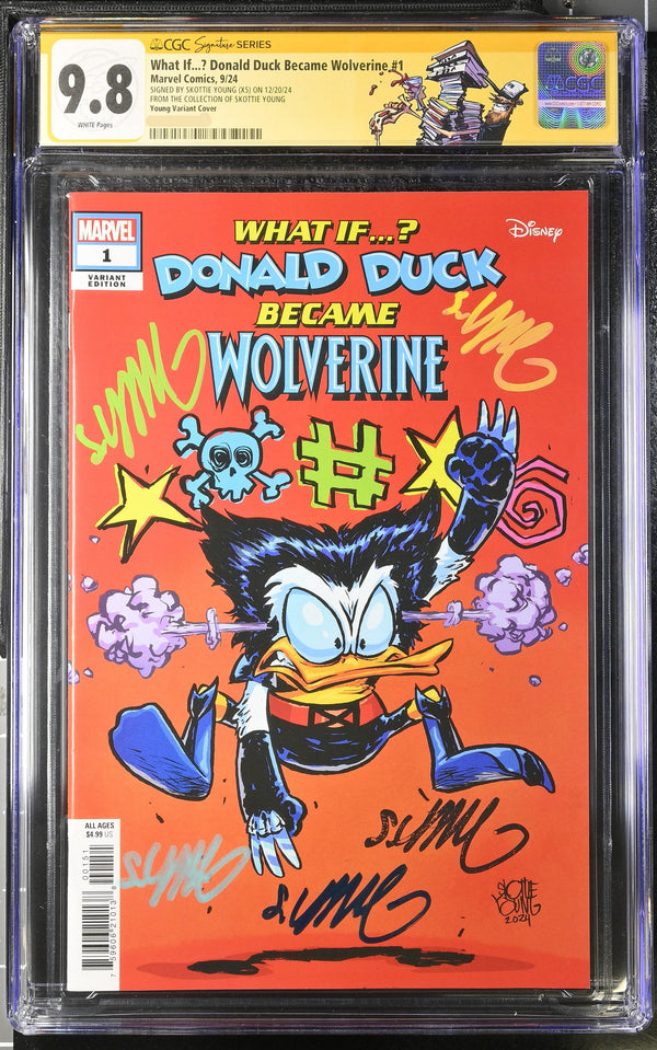 The Personal Collection of Skottie Young- What If...? Donald Duck Became Wolverine #1 9.0-9.8