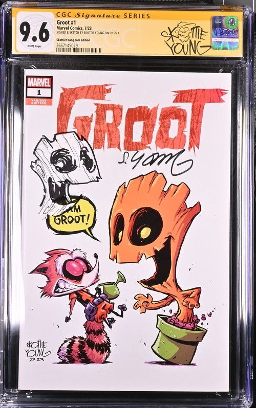 Groot #1 CGC Sig Series with Remark