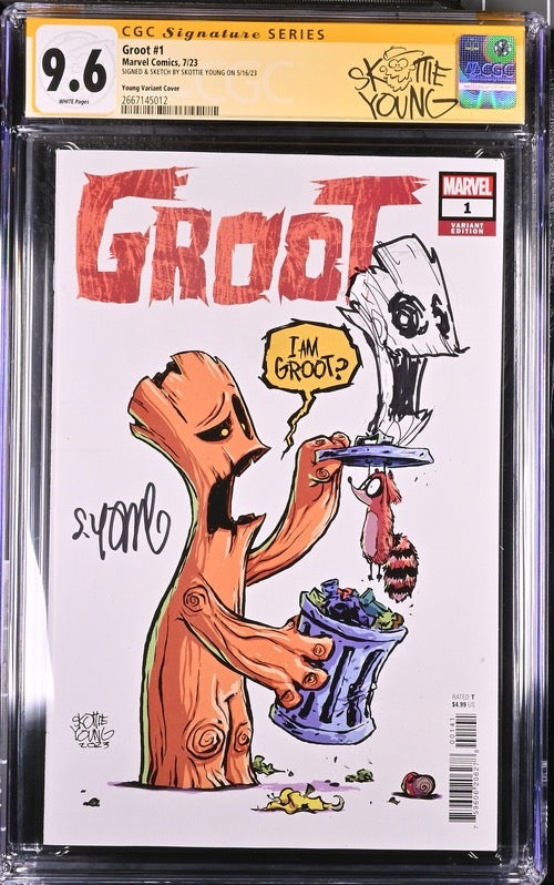 Groot #1 CGC Sig Series with Remark