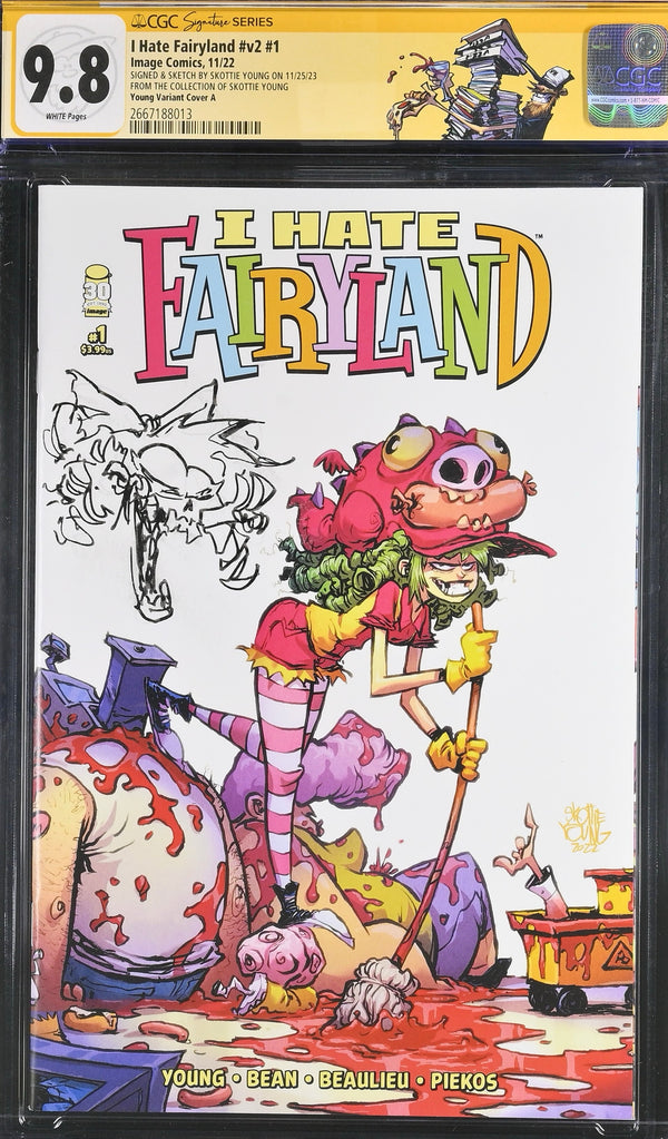 The Personal Collection of Skottie Young- I Hate Fairyland #1 (2022) 9.8 with REMARK