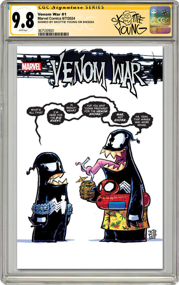 Venom War #1 CGC Signature Series 9.8