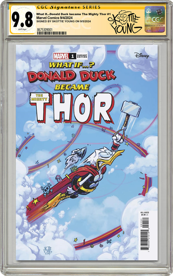 What If...? Donald Duck Became The Mighty Thor #1  CGC Signature Series 9.8