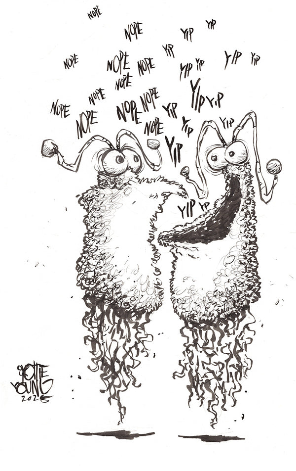 The Martians 11x14 Daily Sketch