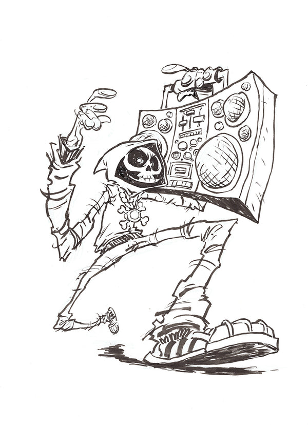 Skelly (Heroes Convention panel print)