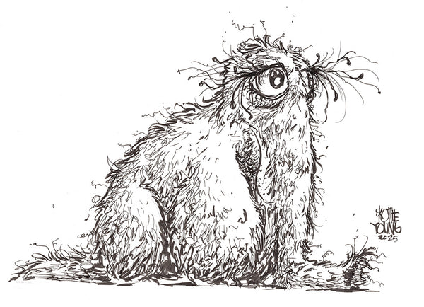 Mr. Snuffleupagus 11x14 Daily Sketch