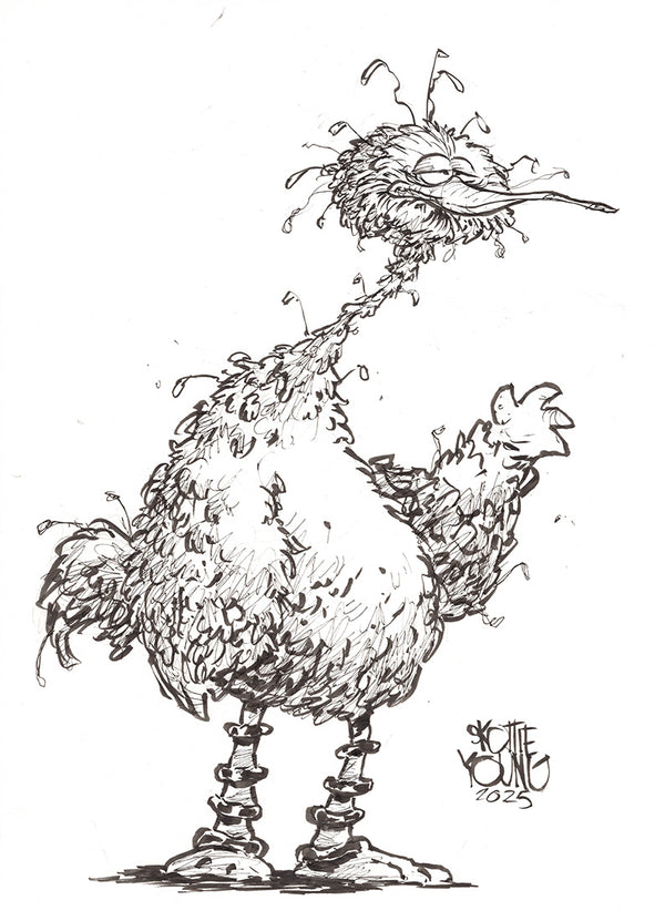 Big Bird 11x14 Daily Sketch